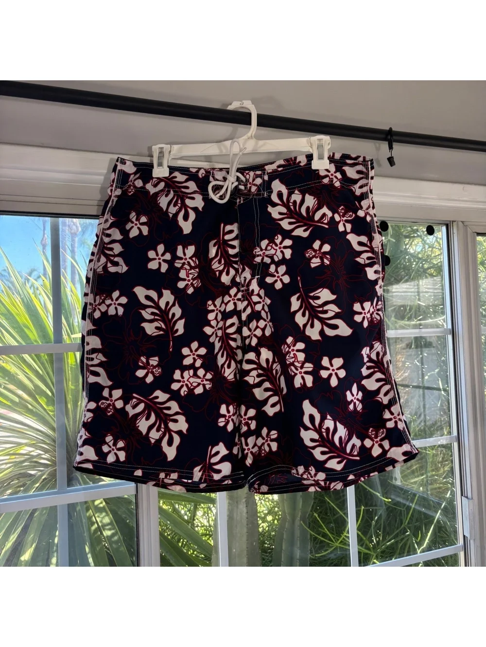Old Navy floral swim trunks